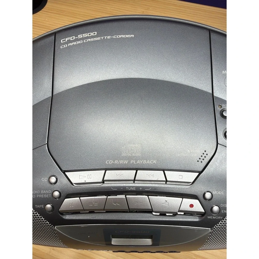 Sony CFD-S500 CD Radio Cassette Recorder Boombox Parts Repair Intermittent CD